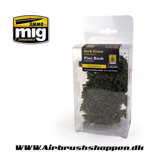 A.MIG 8373 Fine Bush - Dark Green 1 stk plante til diorama